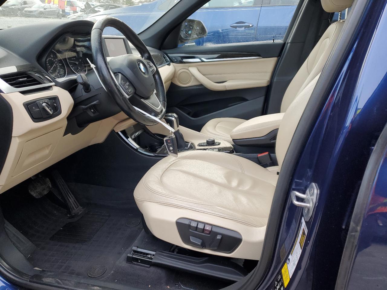2016 BMW X1 VIN WBXHT3C34G5F64268 Copart auction photo, undercarriage / front end damage thumbnail 7
