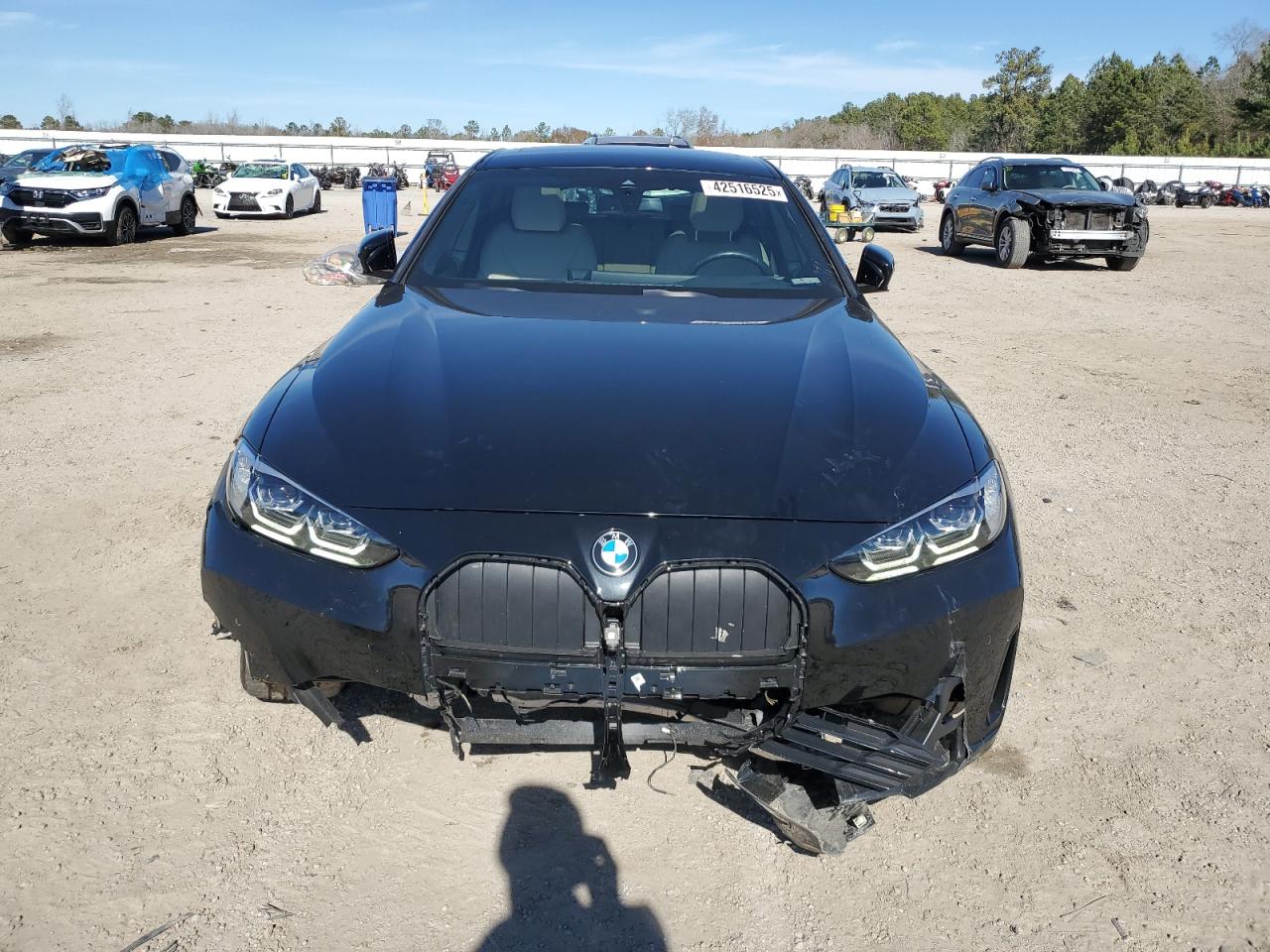 2024 BMW 4er VIN WBA73AV04RFS08250 Copart auction photo, front end damage thumbnail 5