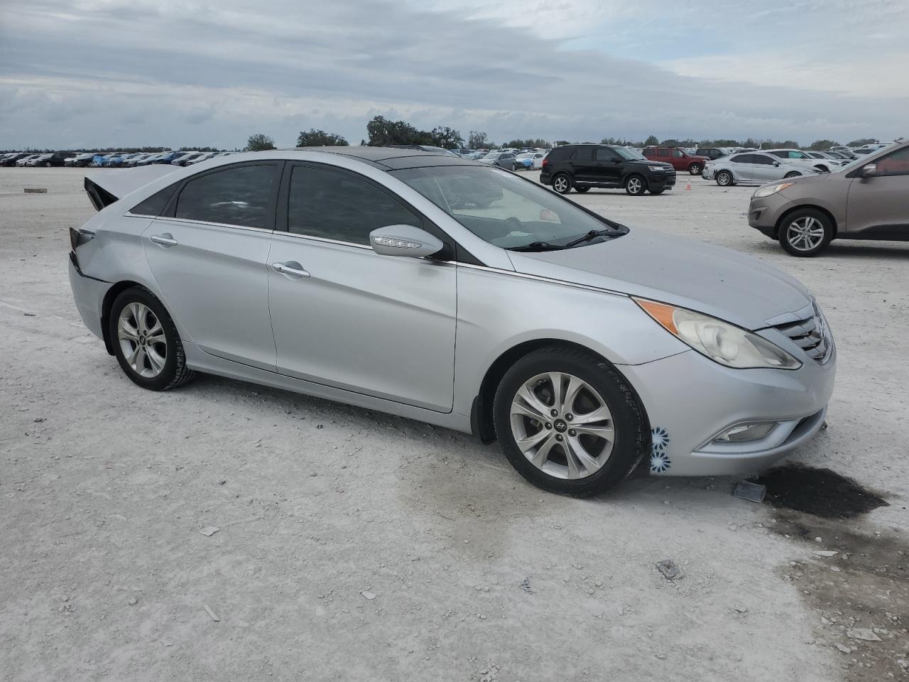 2013 Hyundai Sonata VIN 5NPEC4AC8DH576313 Copart auction photo, rear end damage thumbnail 4