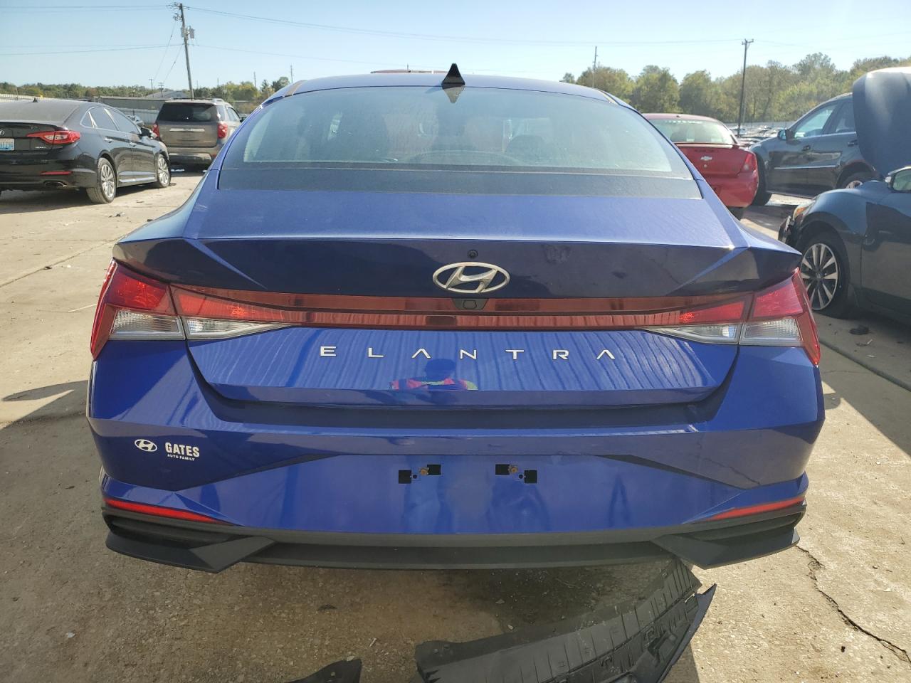 2023 Hyundai Elantra VIN KMHLM4AG0PU439332 Copart auction photo, front end / side damage thumbnail 6