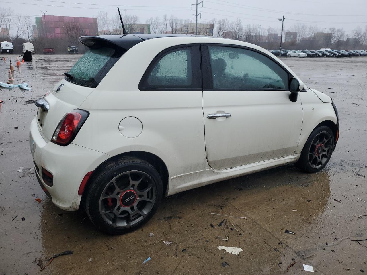 2013 Fiat 500 VIN 3C3CFFBR5DT747911 Copart auction photo, mechanical damage thumbnail 3