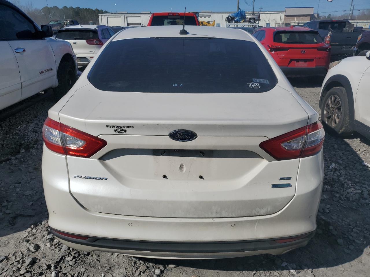 2014 Ford Fusion VIN 3FA6P0HD1ER265066 Copart auction photo, rear end damage thumbnail 6