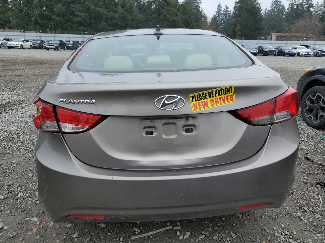2012 Hyundai Elantra VIN 5NPDH4AE5CH111212 Copart auction photo, all over damage thumbnail 6