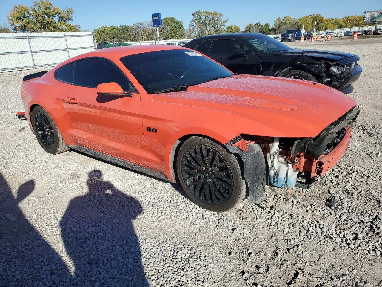 2016 Ford Mustang VIN 1FA6P8CF1G5225566 Copart auction photo, front end damage thumbnail 4