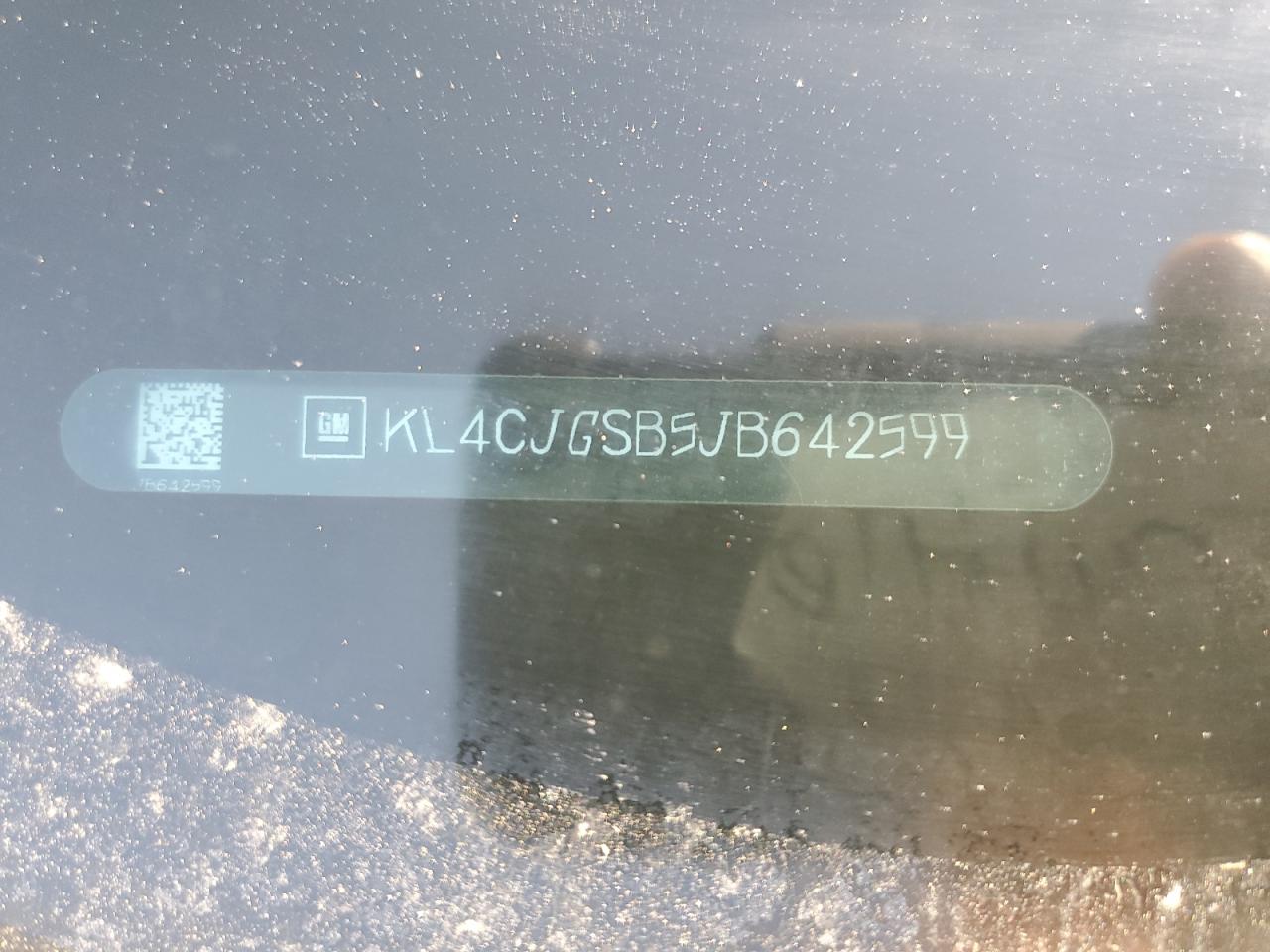 2018 Buick Encore VIN KL4CJGSB5JB642599 Copart auction photo, rear end damage thumbnail 13