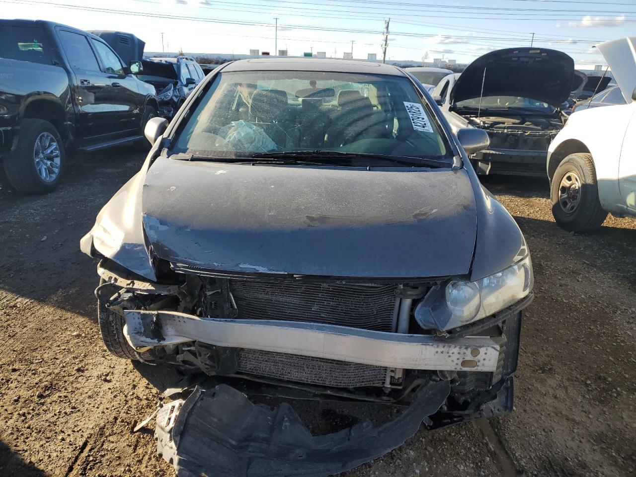 2009 Honda Civic VIN 19XFA16879E030918 Copart auction photo, front end / side damage thumbnail 5