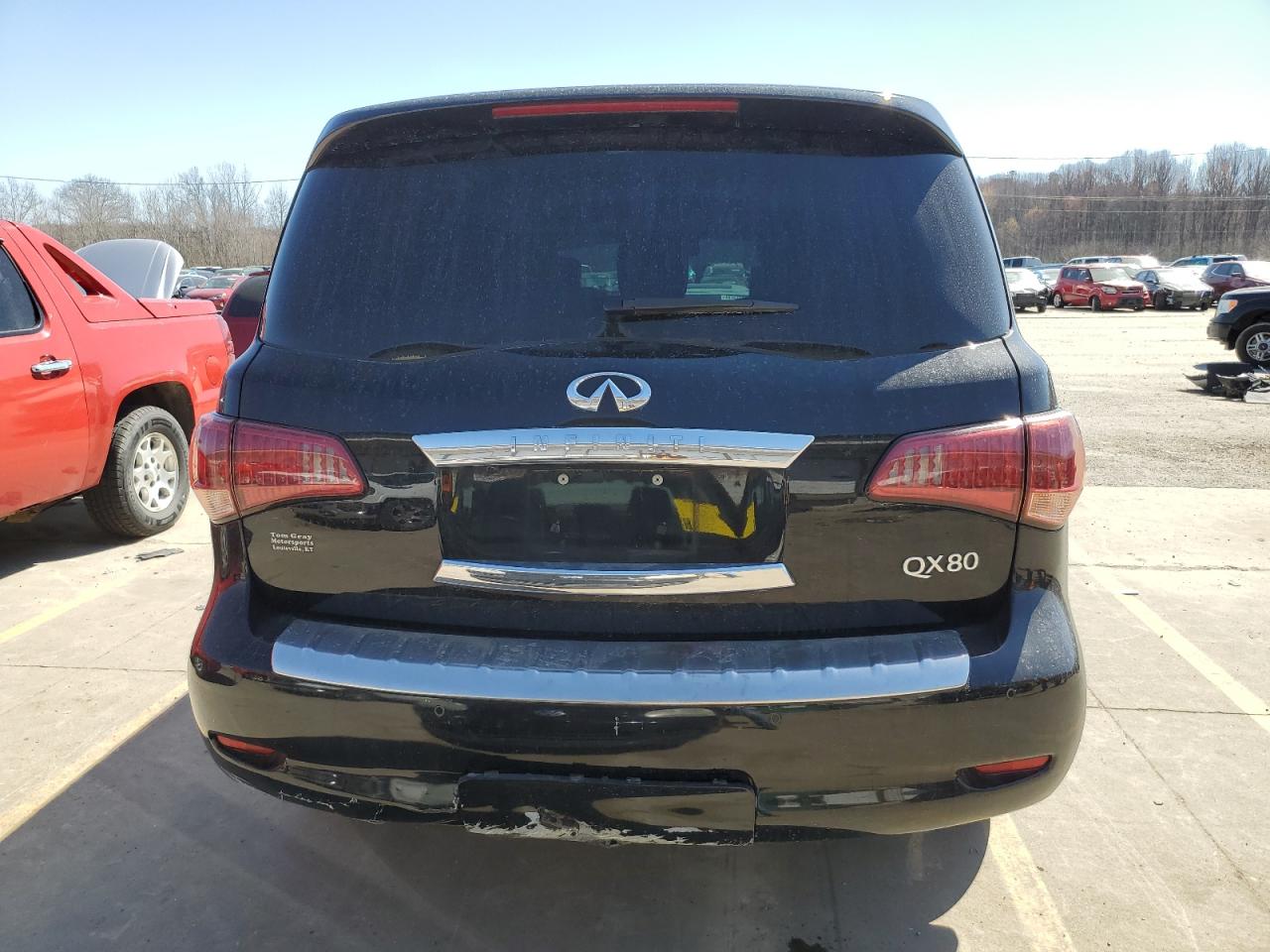 2017 Infiniti QX80 VIN JN8AZ2NC2H9431766 Copart auction photo, front end / rear end damage thumbnail 6