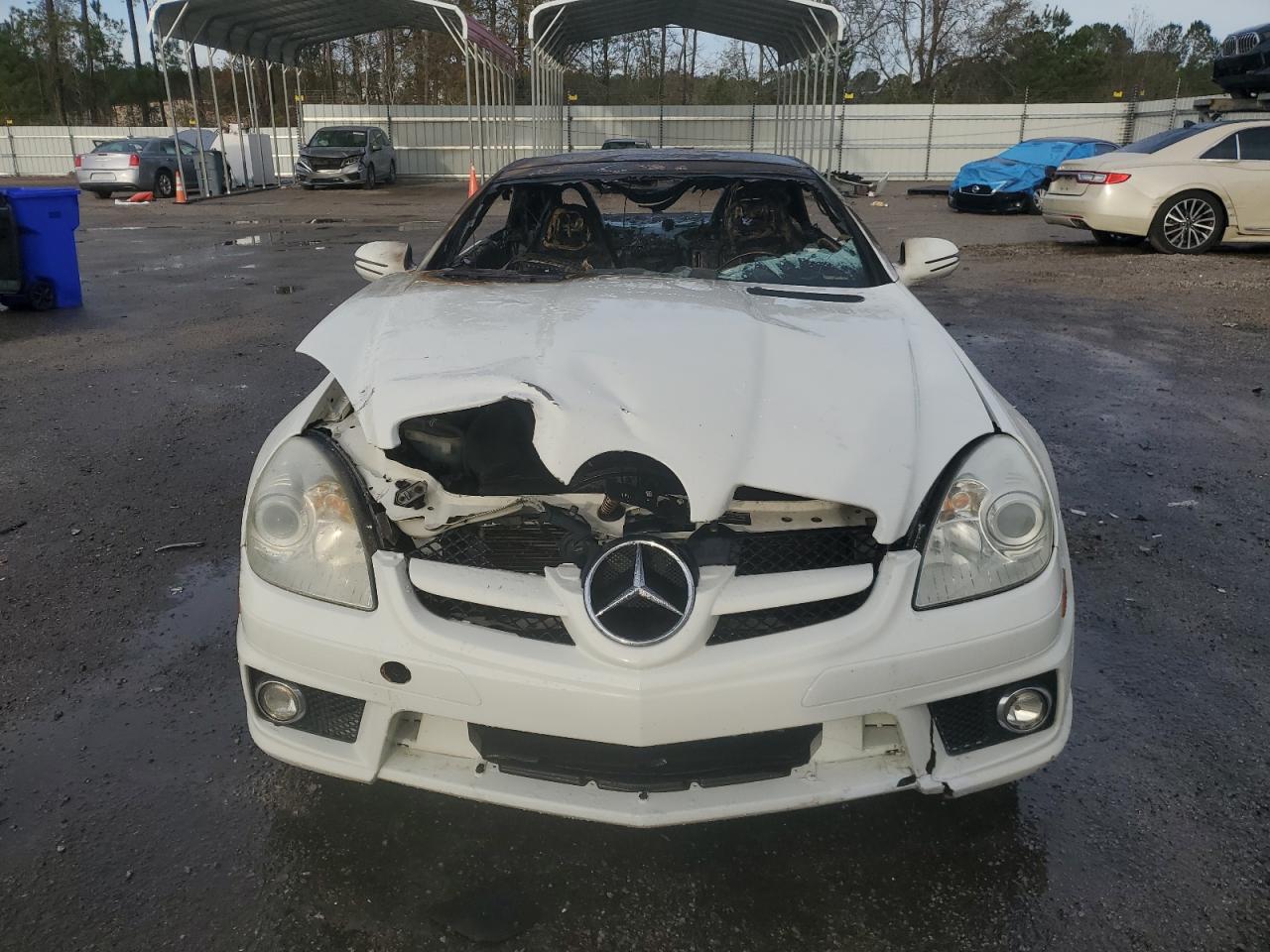 2009 Mercedes-Benz SLK-klasse VIN WDBWK54F79F194650 Copart auction photo, burn damage thumbnail 5