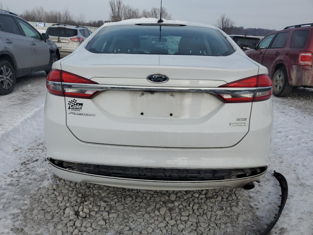 2017 Ford Fusion VIN 3FA6P0HD8HR378646 Copart auction photo, front end / rear end damage thumbnail 6