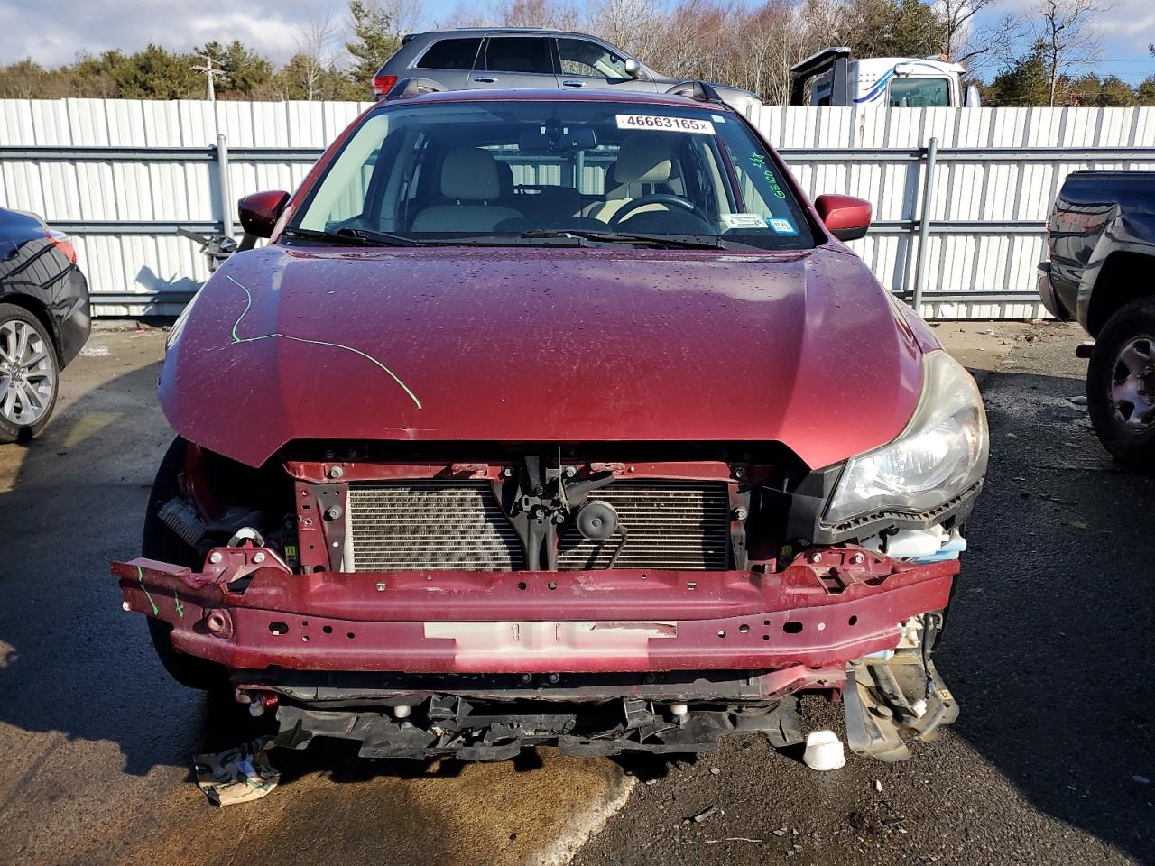 2015 Subaru XV VIN JF2GPADC5F8253976 Copart auction photo, front end / side damage thumbnail 5