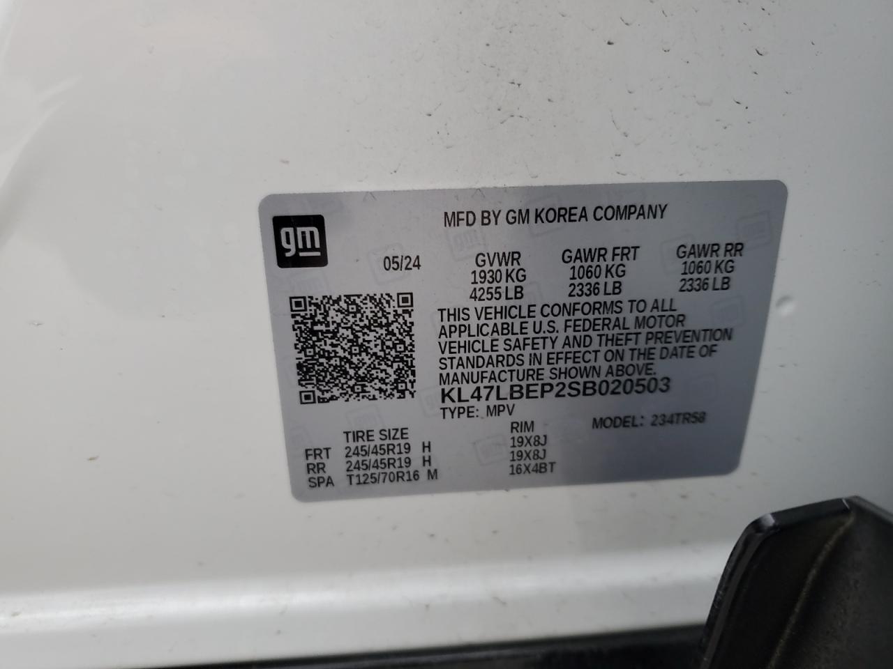 2025 Buick Envista VIN KL47LBEP2SB020503 Copart auction photo, side / front end damage thumbnail 15