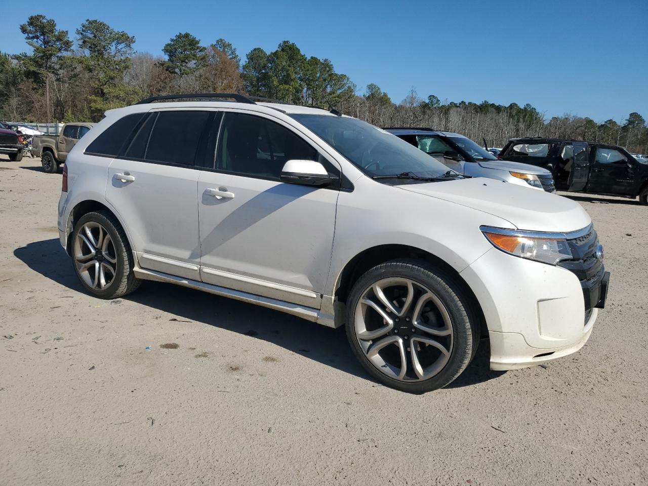 2014 Ford Edge VIN 2FMDK4AK3EBB31010 Copart auction photo, side damage thumbnail 4