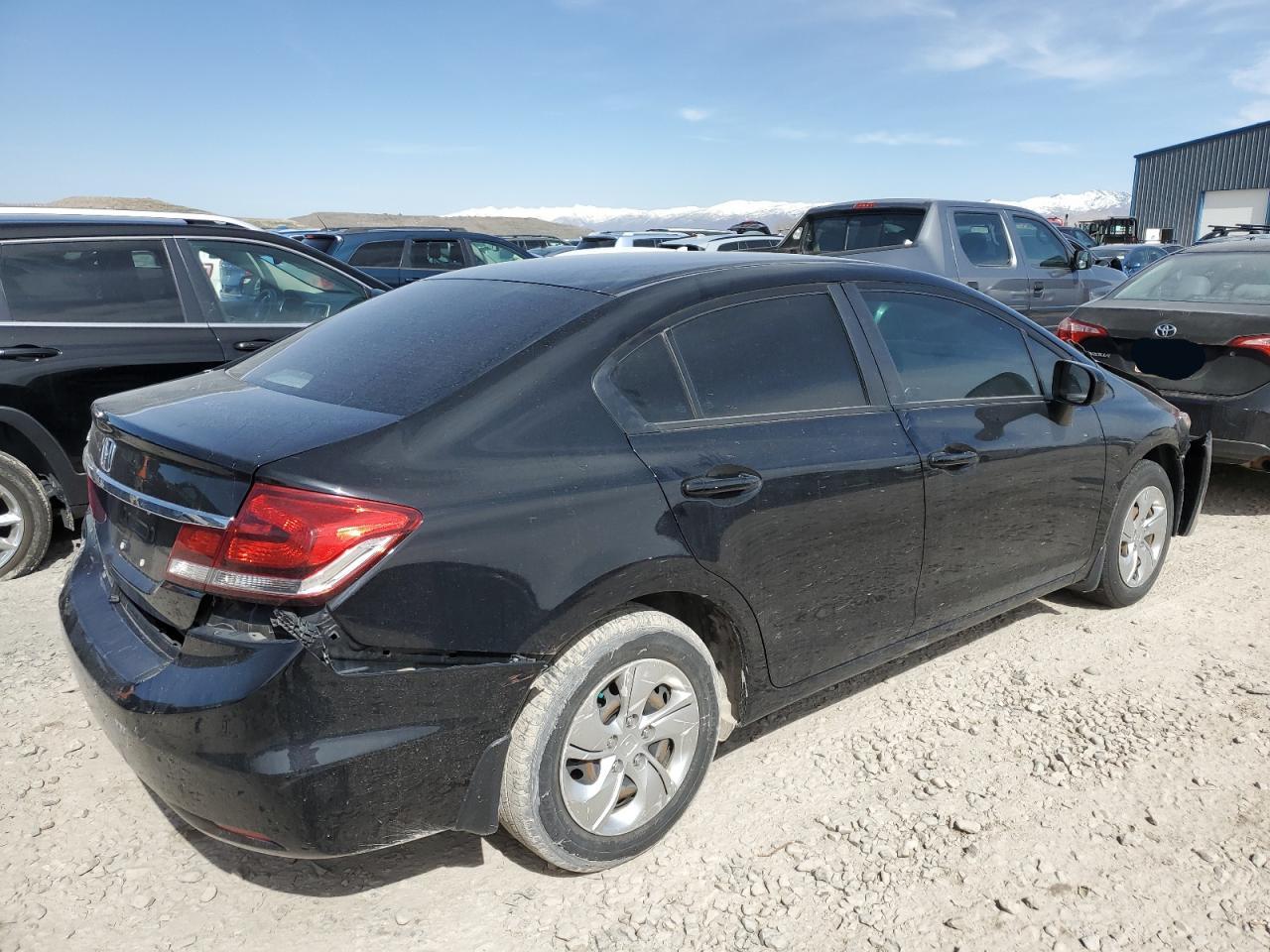 2015 Honda Civic VIN 19XFB2F59FE091305 Copart auction photo, front end / rear end damage thumbnail 3
