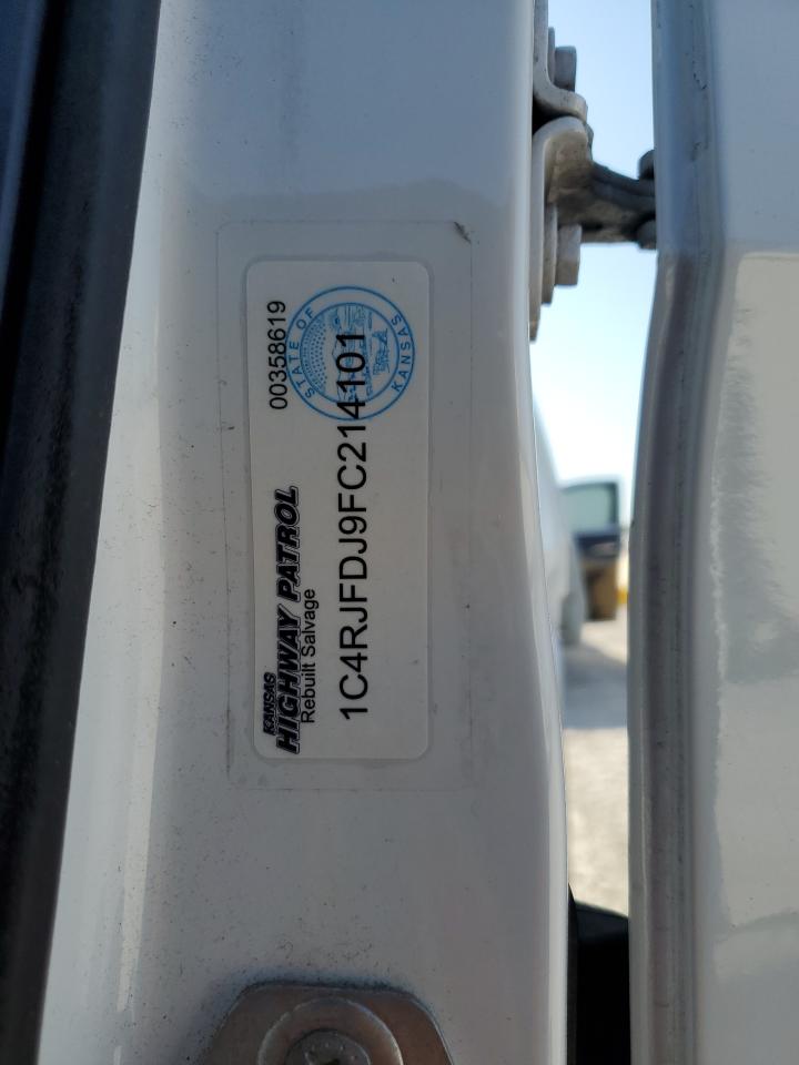 2015 Jeep Grand Cherokee VIN 1C4RJFDJ9FC214101 Copart auction photo, front end damage thumbnail 13
