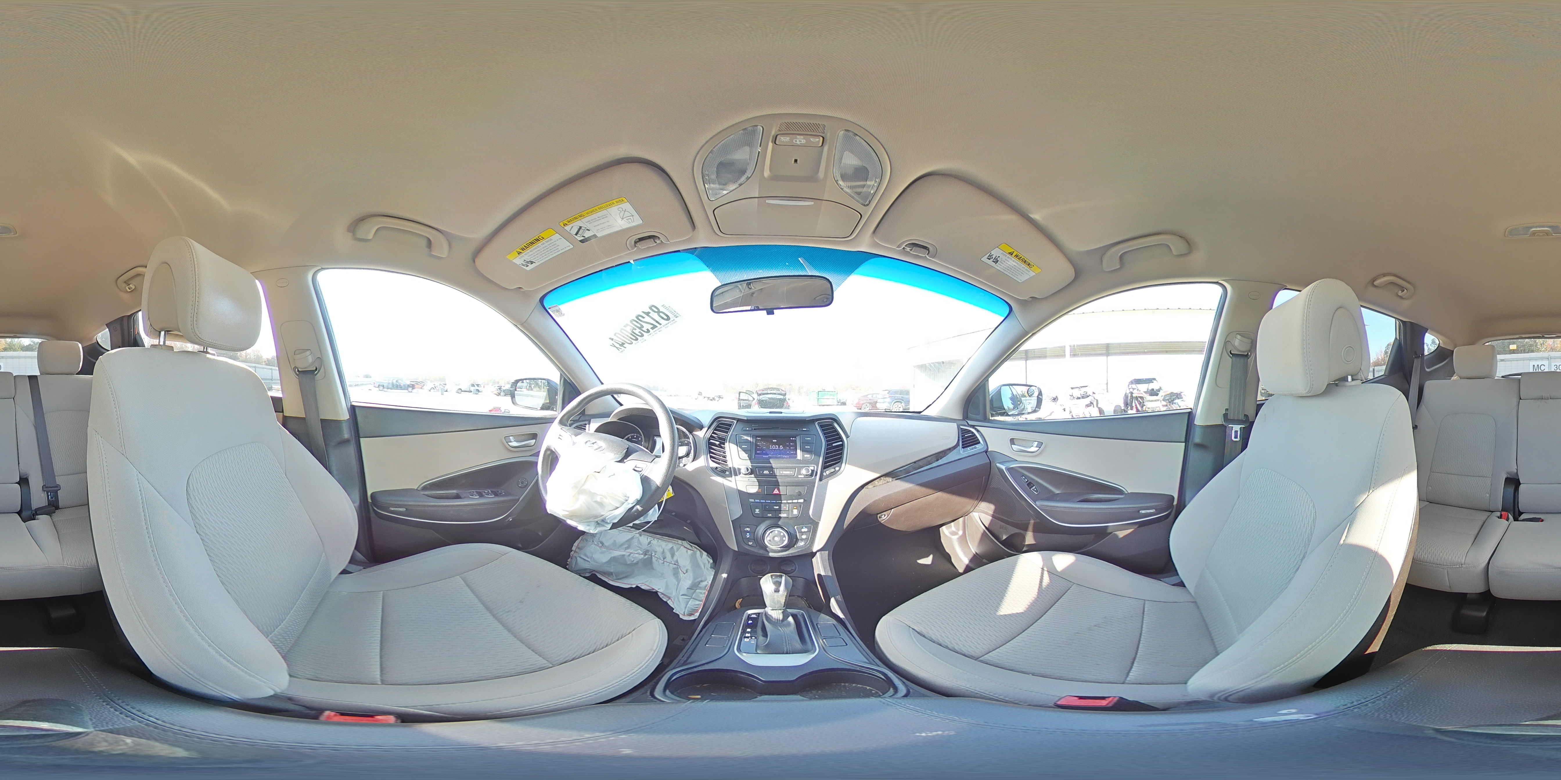 2018 Hyundai Santa Fe VIN 5NMZT3LB3JH073796 Copart auction photo, front end / unknown damage thumbnail 14