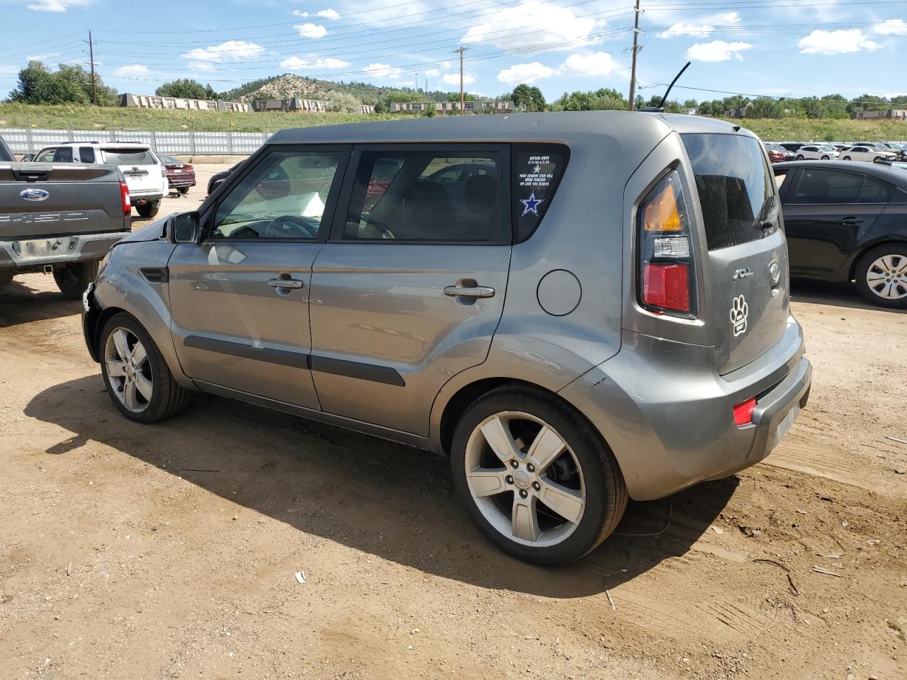 2011 KIA Soul VIN KNDJT2A24B7340995 Copart auction photo, front end / side damage thumbnail 2