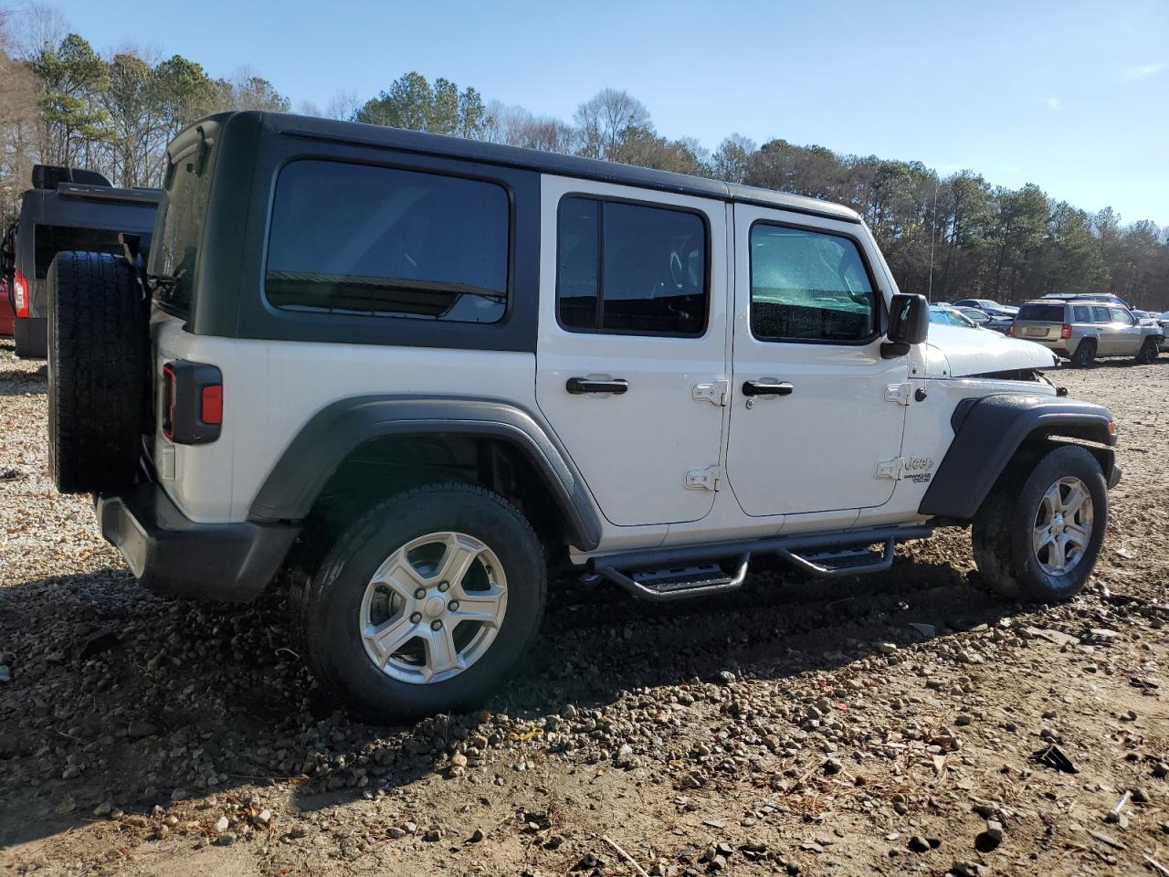 2020 Jeep Wrangler VIN 1C4HJXDN3LW159689 Copart auction photo, front end damage thumbnail 3