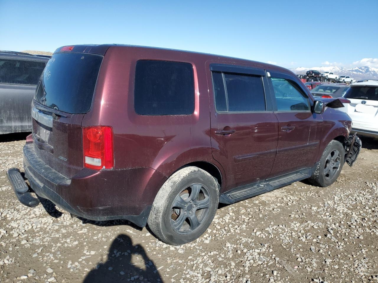 2014 Honda Pilot VIN 5FNYF4H59EB007174 Copart auction photo, front end damage thumbnail 3