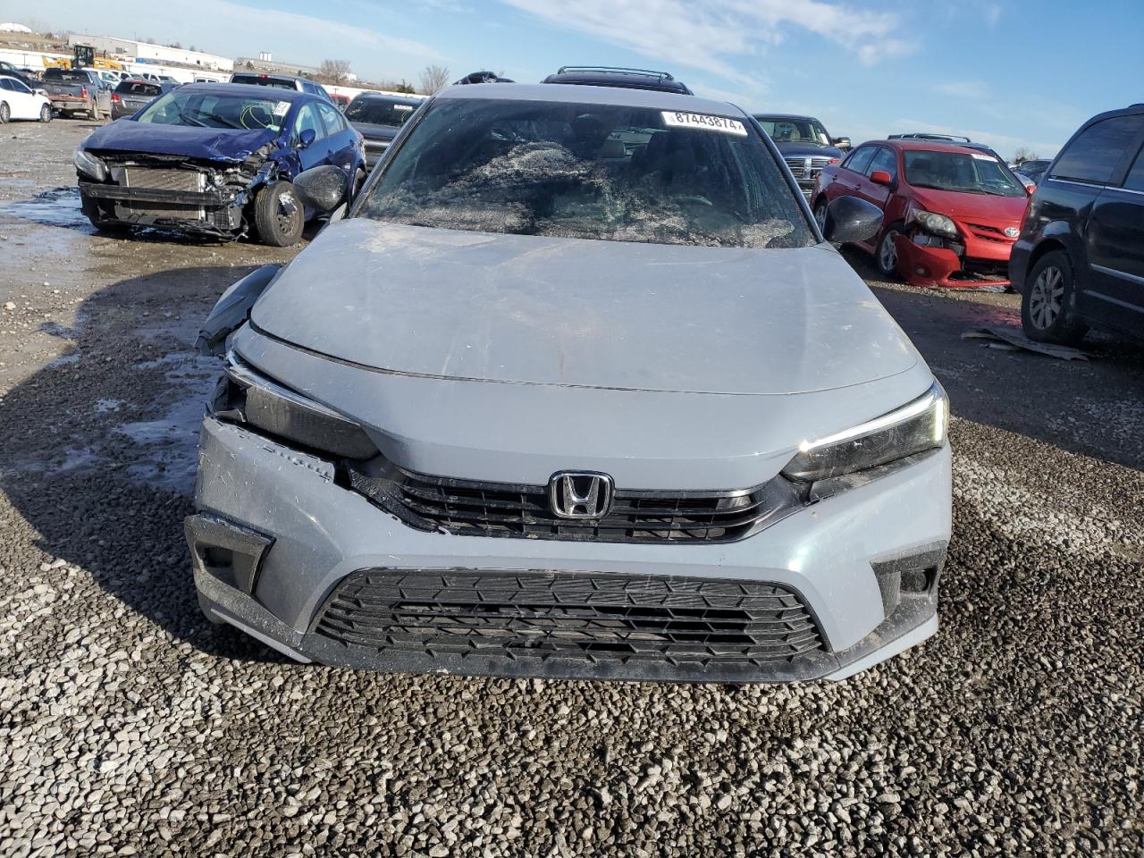 2023 Honda Civic VIN 2HGFE2F56PH546738 Copart auction photo, front end / rear end damage thumbnail 5