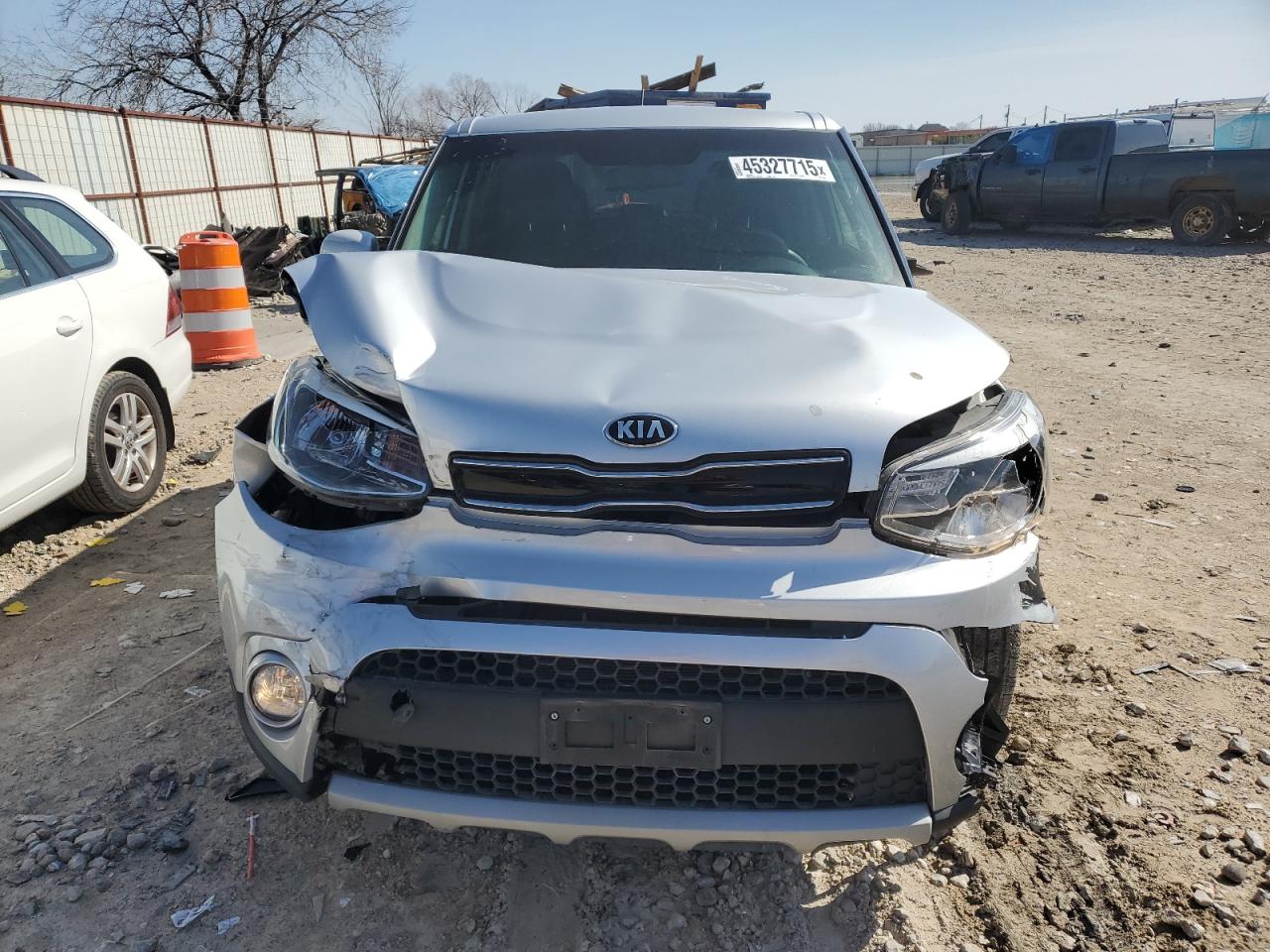 2019 KIA Soul VIN KNDJP3A55K7676790 Copart auction photo, front end / side damage thumbnail 5