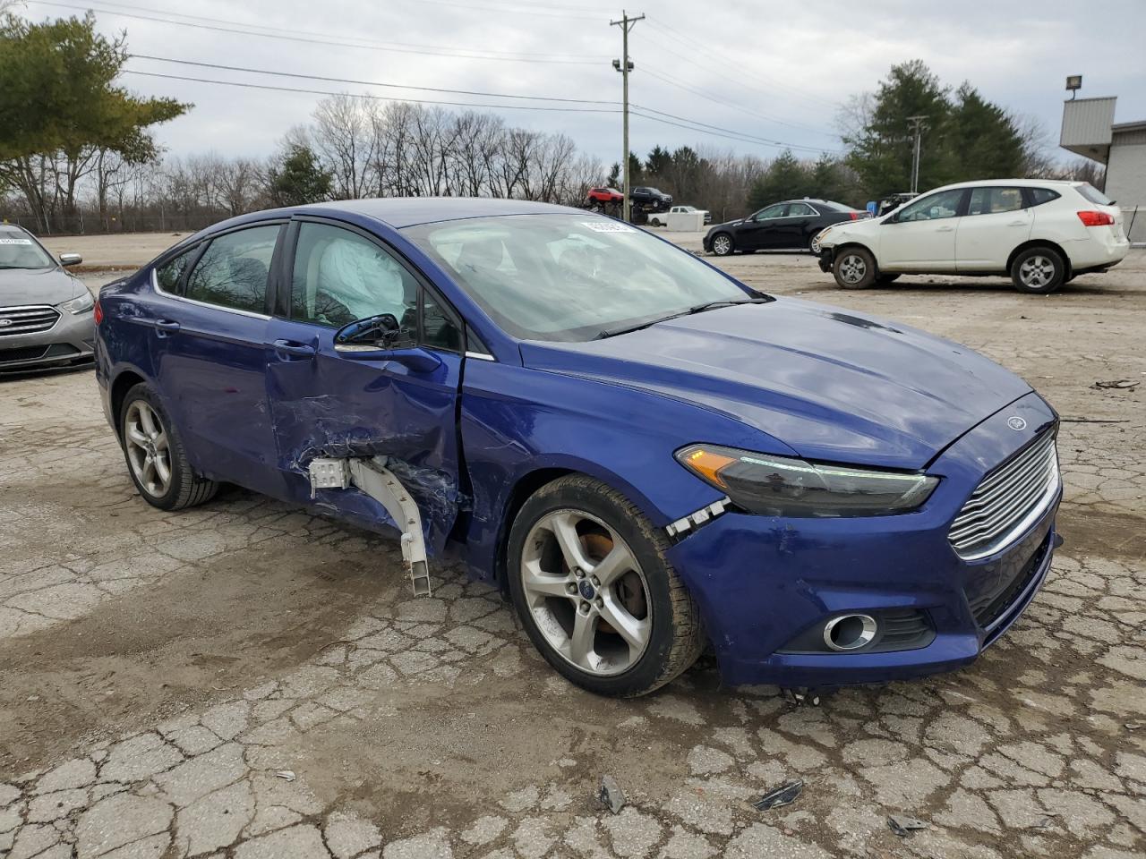2016 Ford Fusion VIN 3FA6P0H7XGR338660 Copart auction photo, side / front end damage thumbnail 4