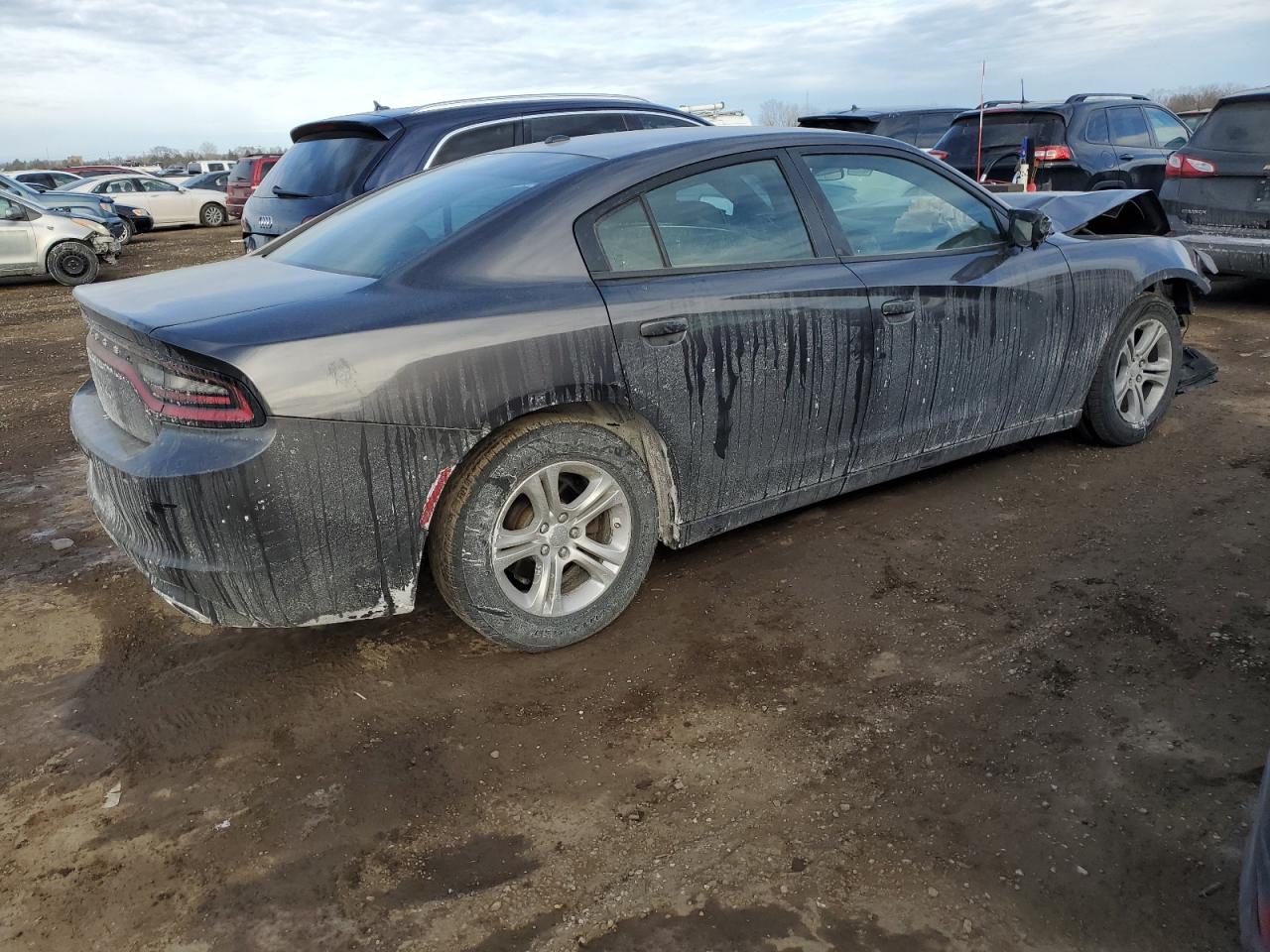 2019 Dodge Charger VIN 2C3CDXBG7KH550142 Copart auction photo, front end damage thumbnail 3