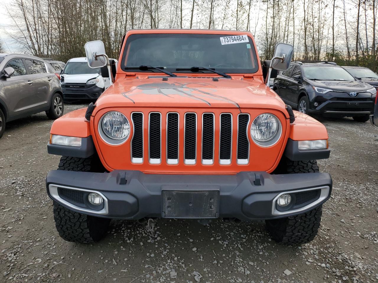 2018 Jeep Wrangler VIN 1C4HJXEN4JW175962 Copart auction photo, side damage thumbnail 5