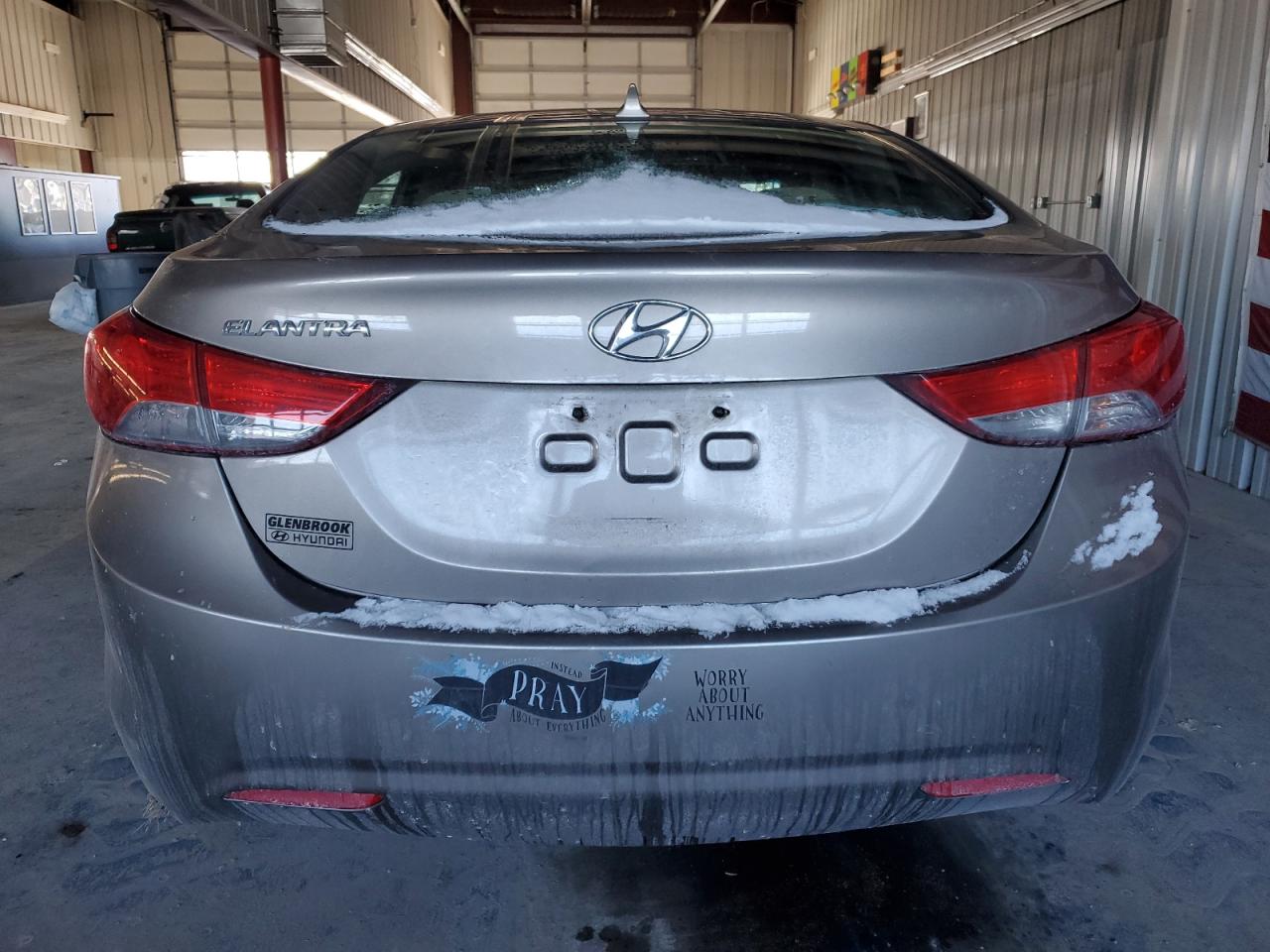 2013 Hyundai Elantra VIN 5NPDH4AE6DH350205 Copart auction photo, front end / rear end damage thumbnail 6