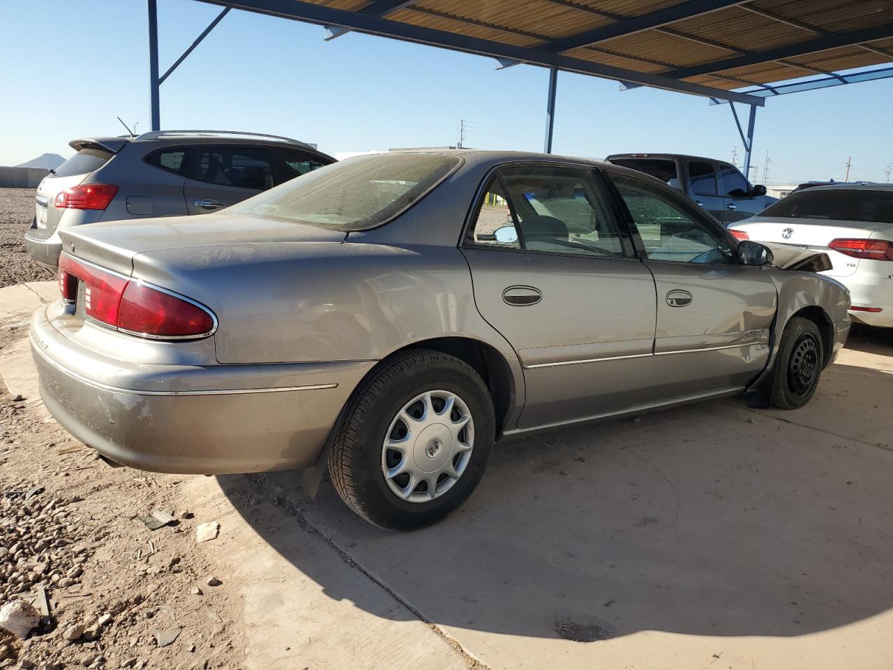 1998 Buick Century VIN 2G4WS52M1W1523375 Copart auction photo, front end / side damage thumbnail 3
