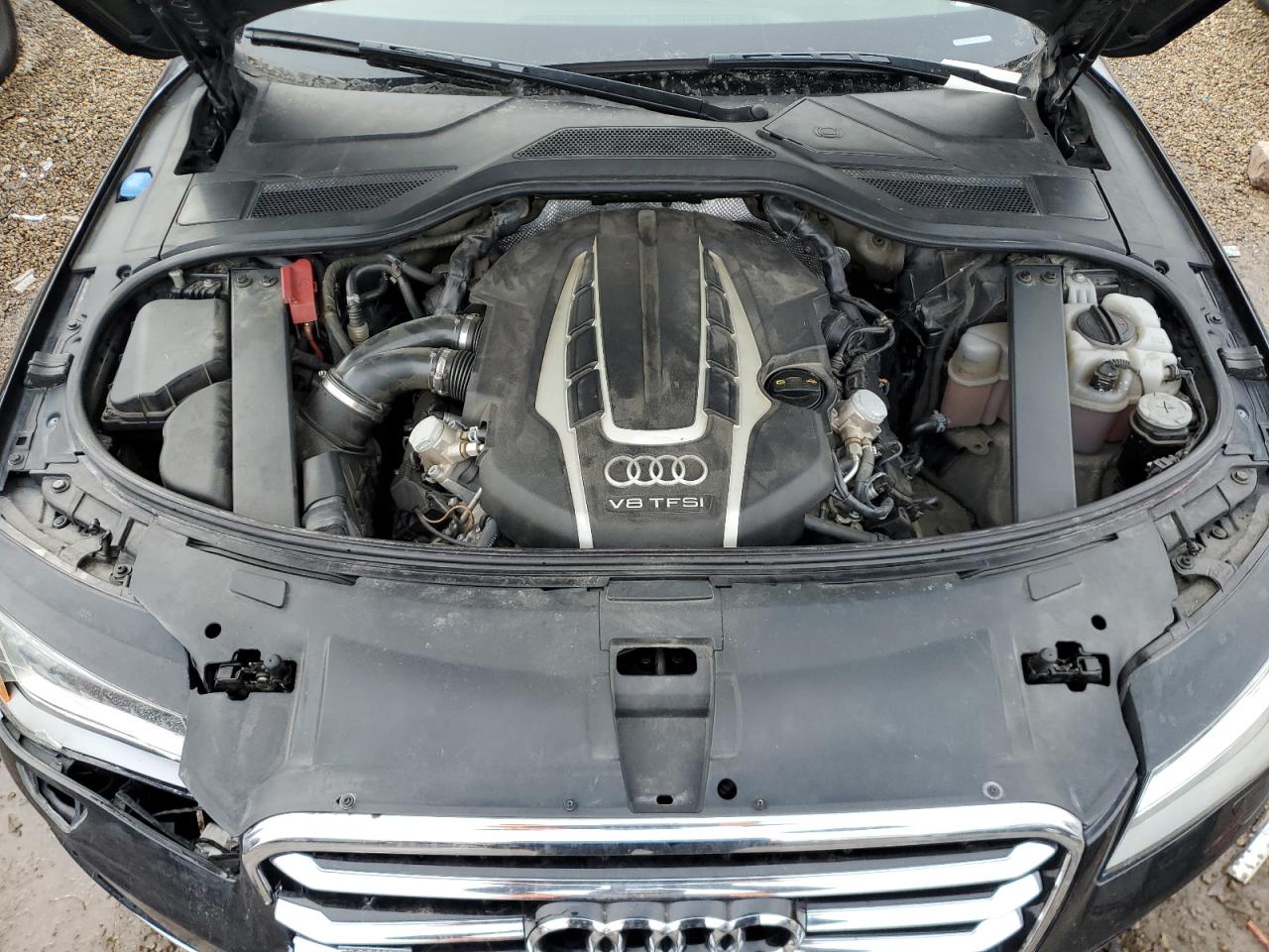 2014 Audi A8 VIN WAUR2AFD1EN003630 Copart auction photo, front end damage thumbnail 11