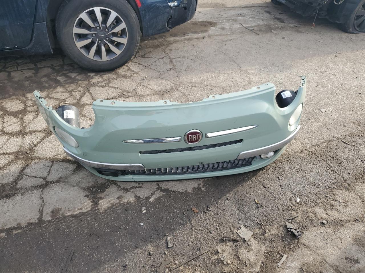 2013 Fiat 500 VIN 3C3CFFCRXDT598295 Copart auction photo, front end / side damage thumbnail 12