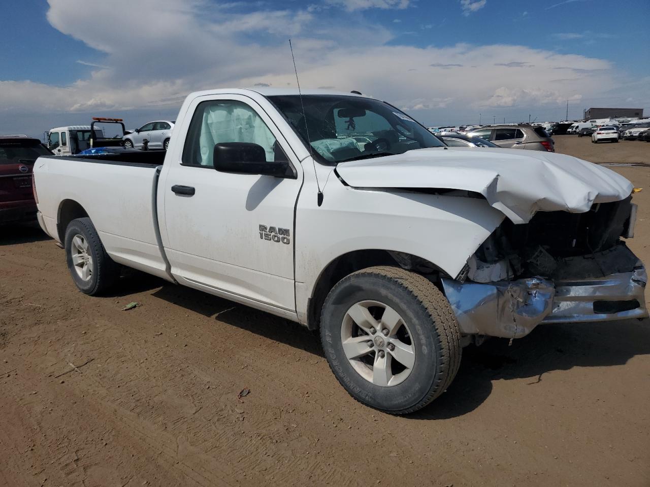 2018 RAM 1500 VIN 3C6JR6DG3JG162696 Copart auction photo, front end damage thumbnail 4