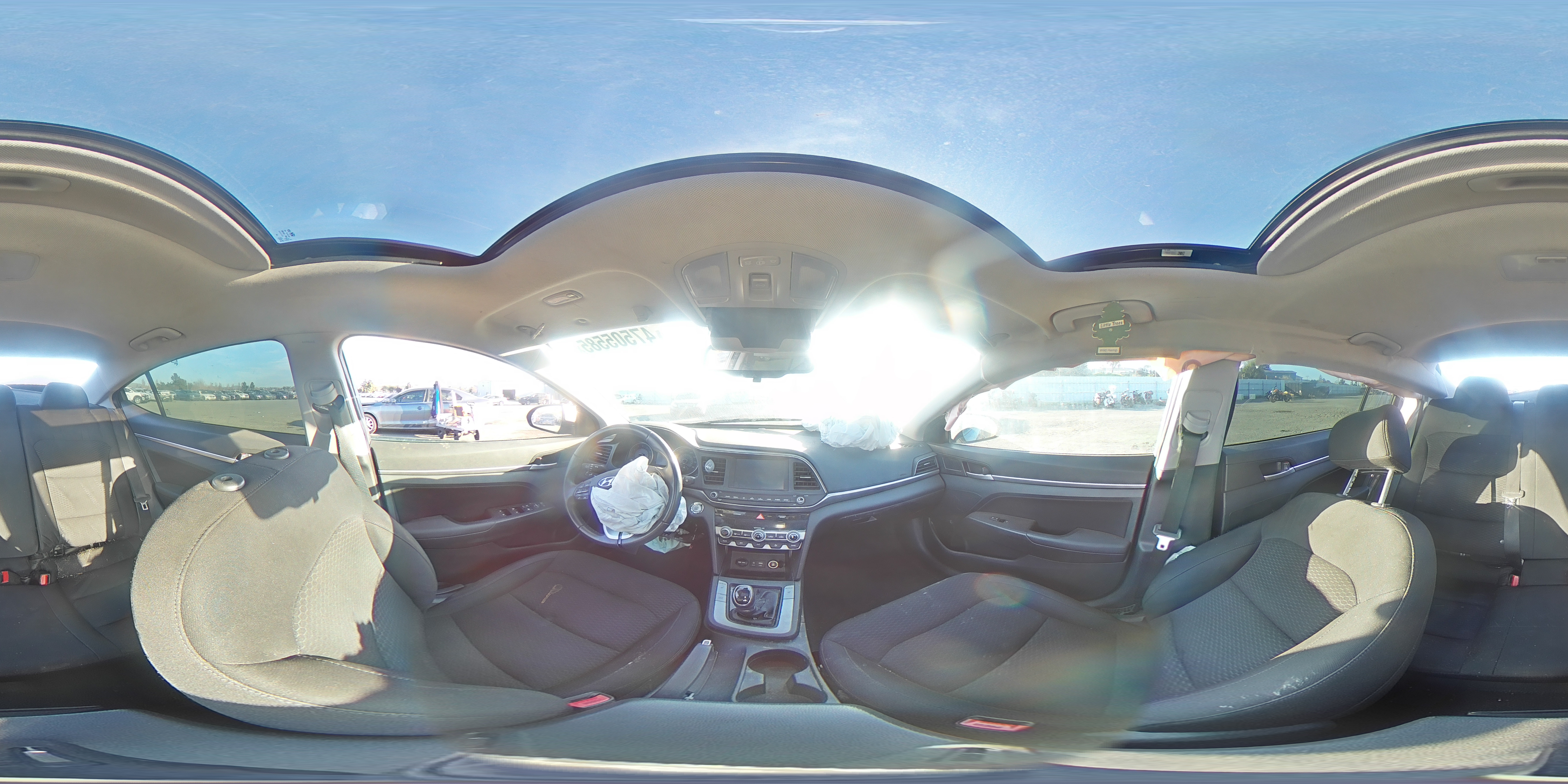 2019 Hyundai Elantra VIN KMHD84LFXKU874557 Copart auction photo, rear end / front end damage thumbnail 13