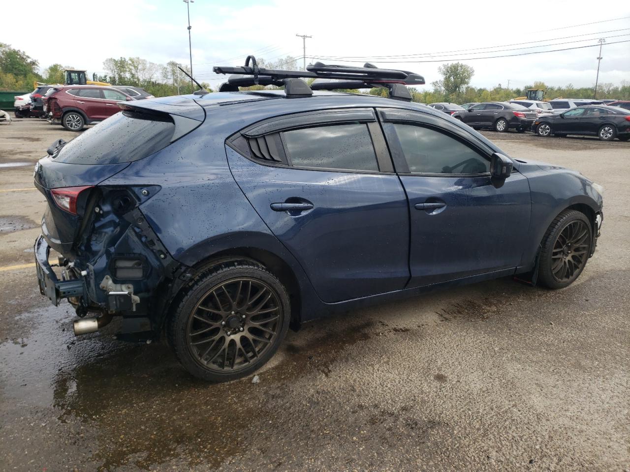 2014 Mazda 3 VIN JM1BM1L72E1217269 Copart auction photo, rear end / front end damage thumbnail 3