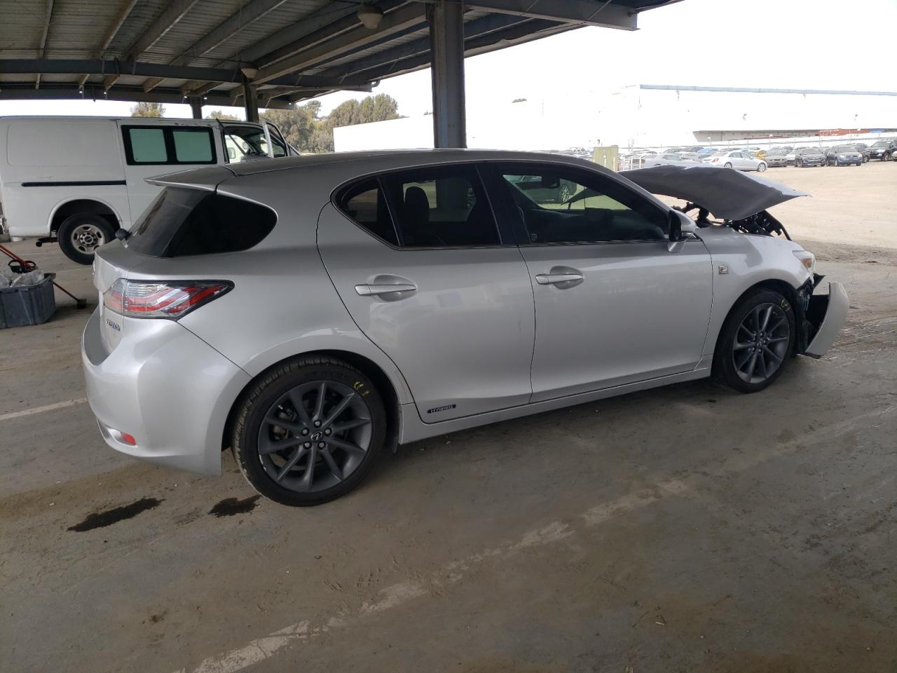 2012 Lexus CT VIN JTHKD5BHXC2081092 Copart auction photo, frame damage / front end damage thumbnail 3