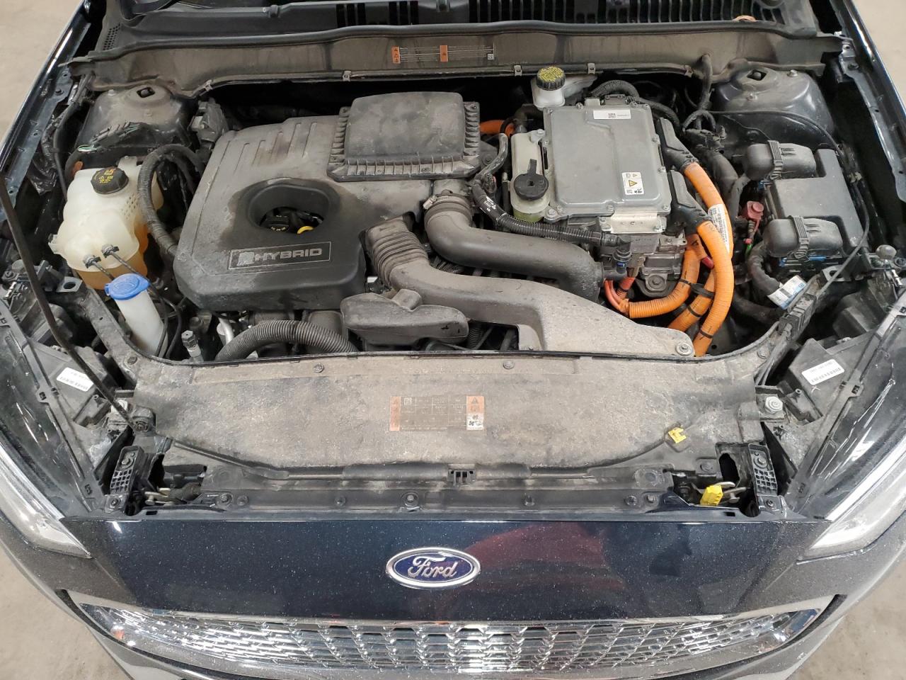 2020 Ford Fusion VIN 3FA6P0RU3LR233957 Copart auction photo, side / front end damage thumbnail 11