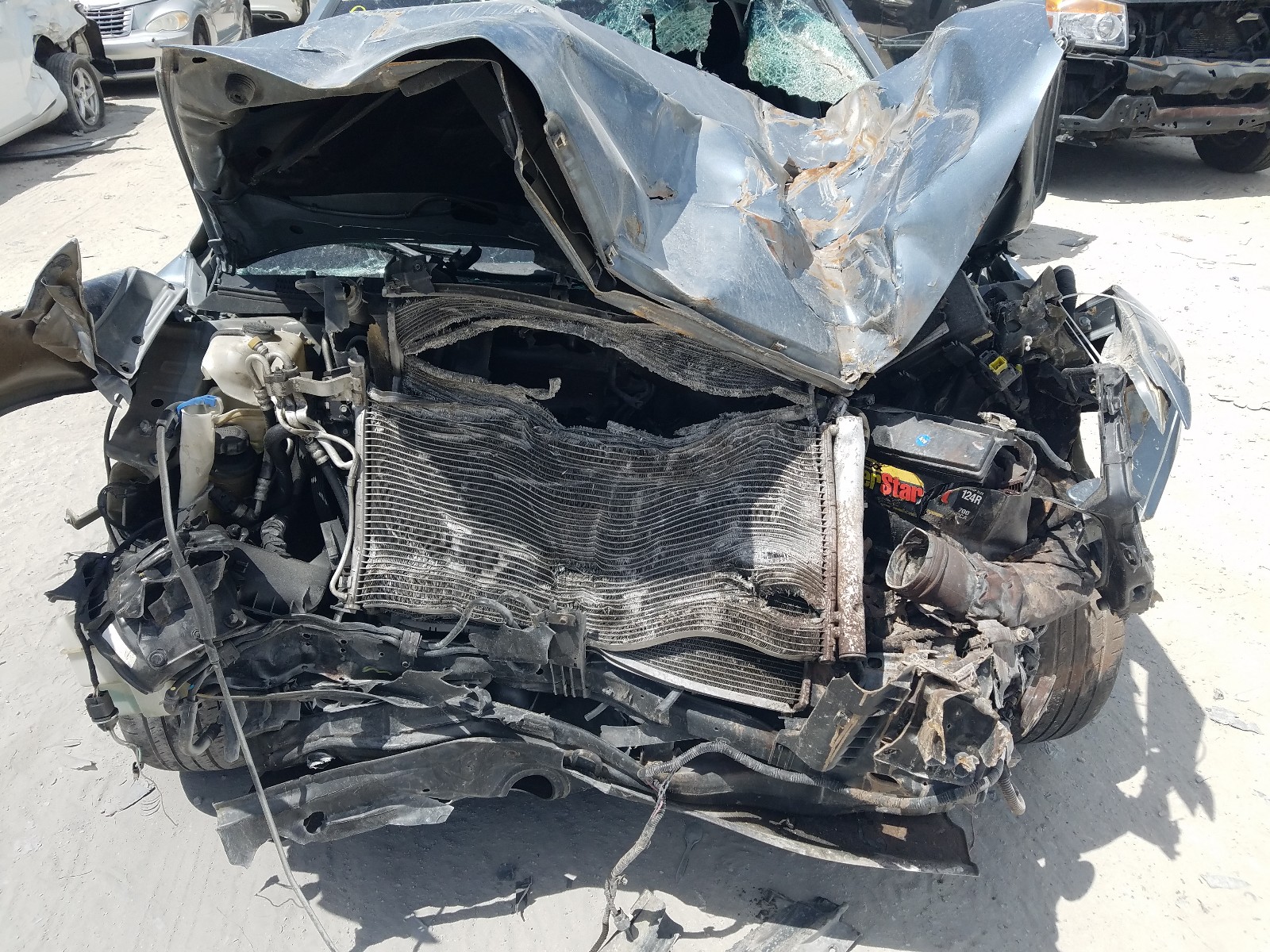 2009 Hyundai Sonata VIN 5NPET46C09H515246 Copart auction photo, front end / top/roof damage thumbnail 9