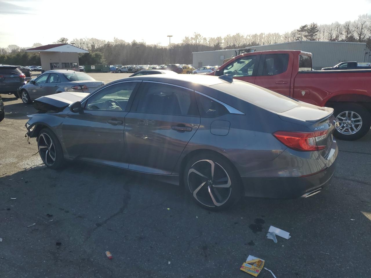 2018 Honda Accord VIN 1HGCV2F31JA047515 Copart auction photo, front end / side damage thumbnail 2