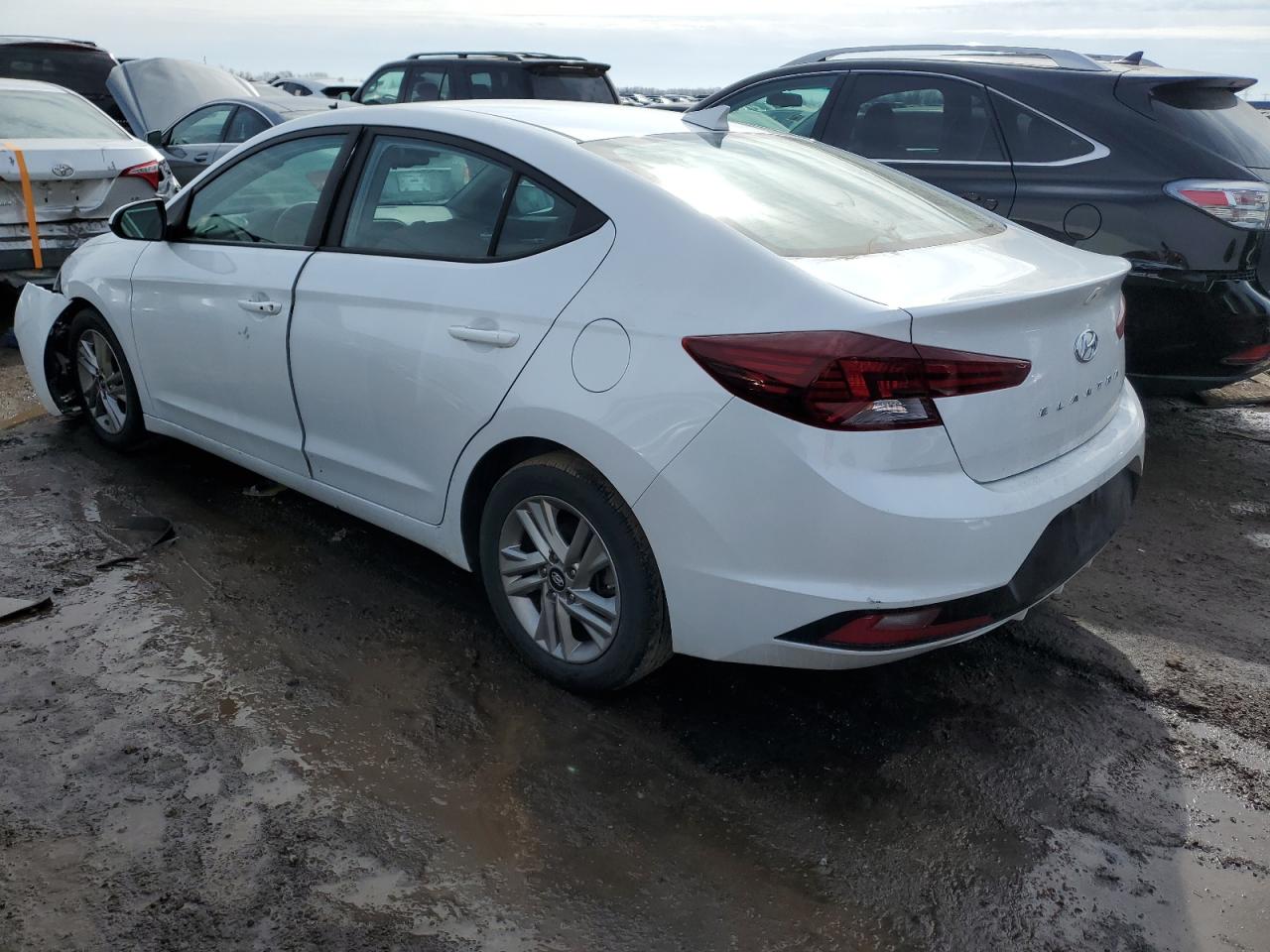 2020 Hyundai Elantra VIN 5NPD84LF2LH524386 Copart auction photo, front end / side damage thumbnail 2