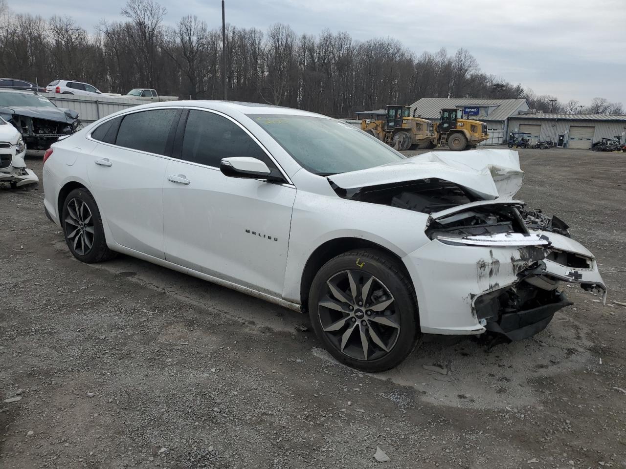 2018 Chevrolet Malibu VIN 1G1ZD5STXJF163987 Copart auction photo, front end / side damage thumbnail 4