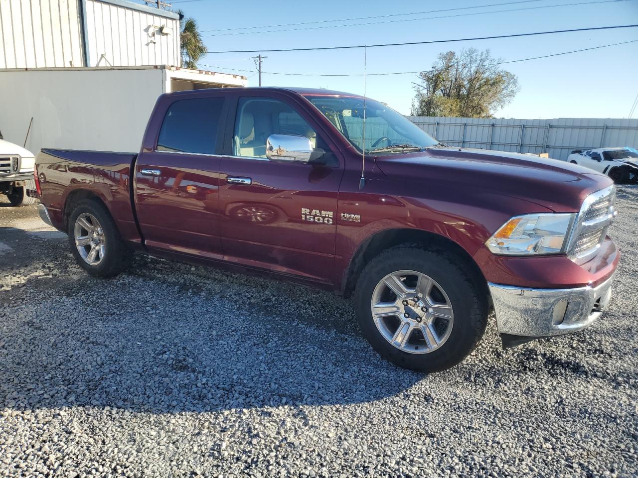 2018 RAM 1500 VIN 1C6RR7LT5JS100054 Copart auction photo, burn damage thumbnail 4