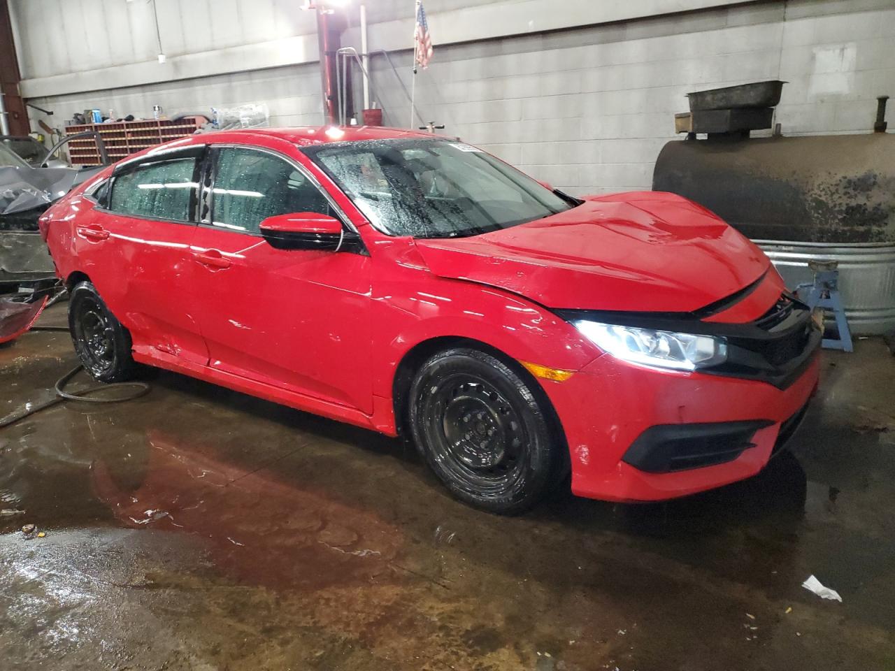 2016 Honda Civic VIN 2HGFC2F59GH513187 Copart auction photo, all over damage thumbnail 4