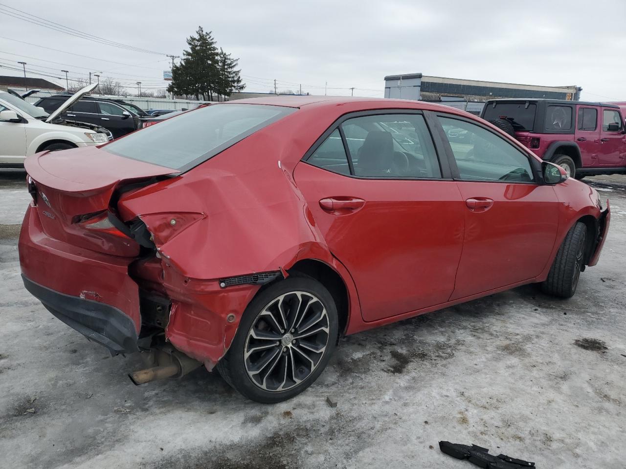 2015 Toyota Corolla VIN 2T1BURHE6FC428204 Copart auction photo, front end / rear end damage thumbnail 3