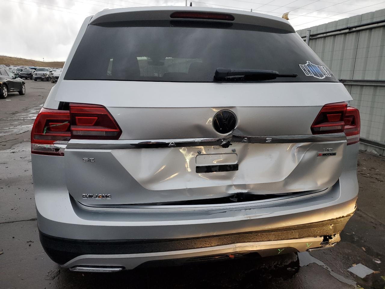 2019 Volkswagen Atlas VIN 1V2UR2CA2KC508932 Copart auction photo, rear end / front end damage thumbnail 6