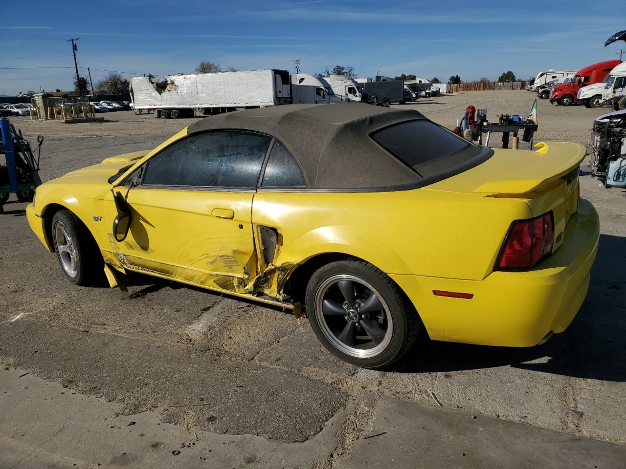 2003 Ford Mustang VIN 1FAFP45X83F401564 Copart auction photo, side / front end damage thumbnail 2