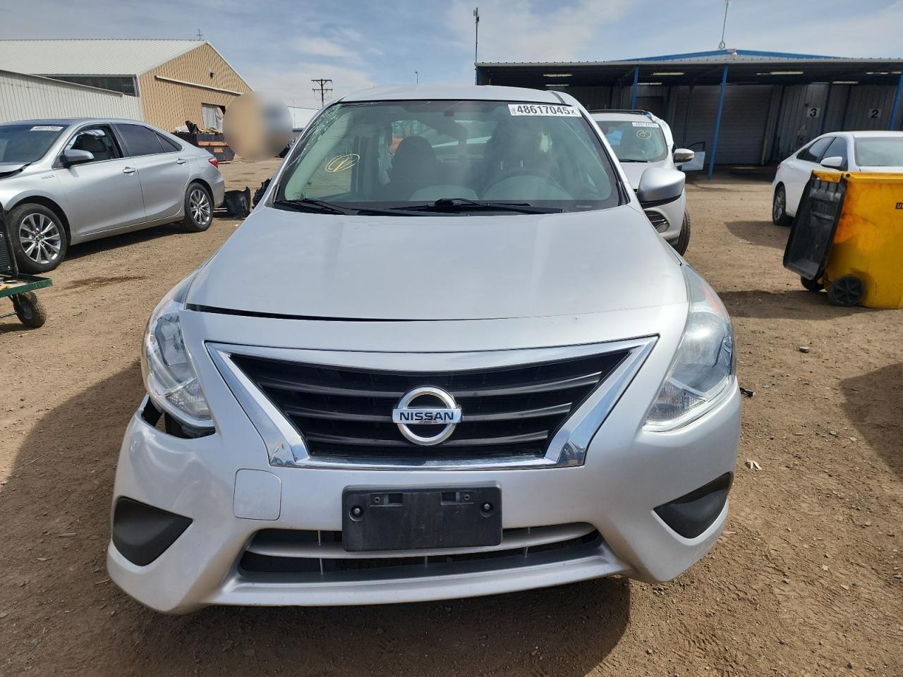 2017 Nissan Versa VIN 3N1CN7AP9HK454385 Copart auction photo, side / rear end damage thumbnail 5