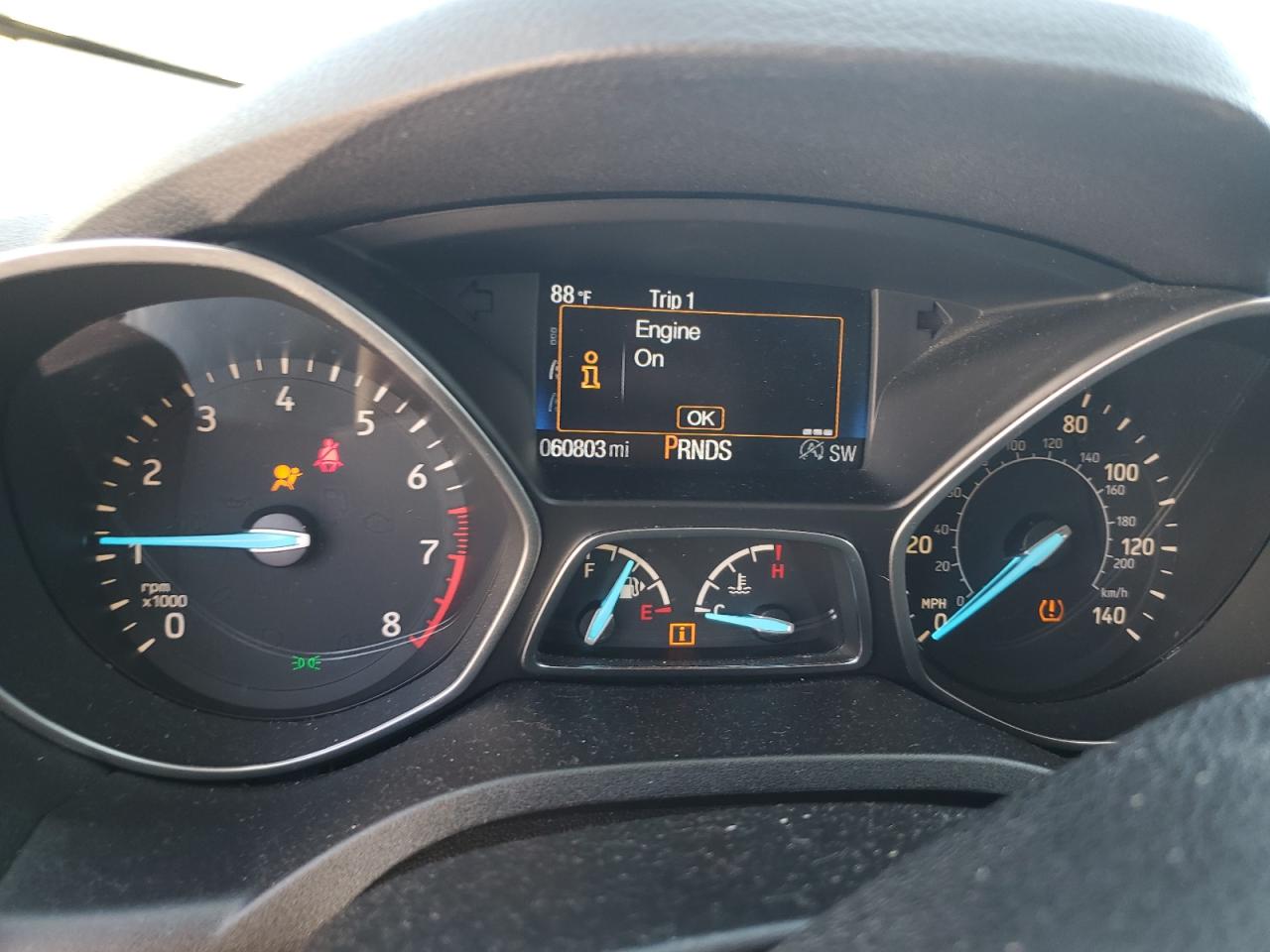 2017 Ford Escape VIN 1FMCU0G92HUC53293 Copart auction photo, front end damage thumbnail 9
