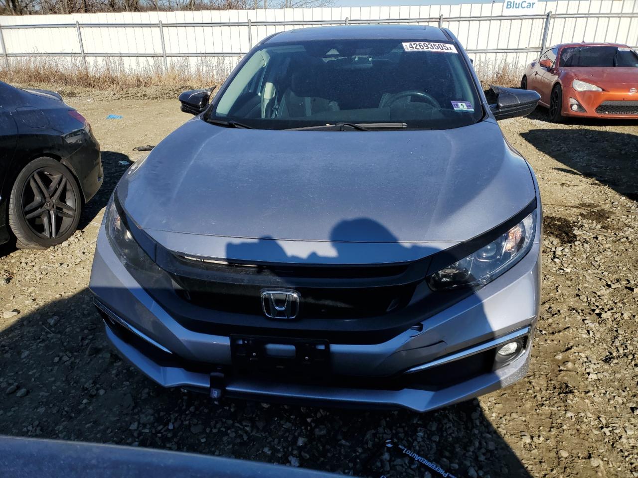2019 Honda Civic VIN 19XFC1F34KE214377 Copart auction photo, rear end damage thumbnail 5