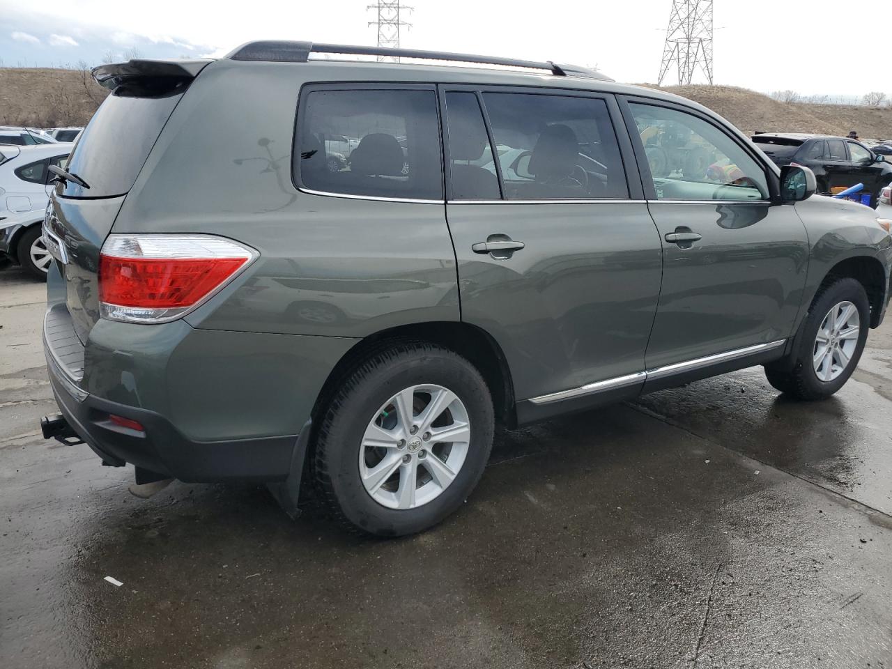 2012 Toyota Highlander VIN 5TDBK3EH0CS170590 Copart auction photo, side damage thumbnail 3