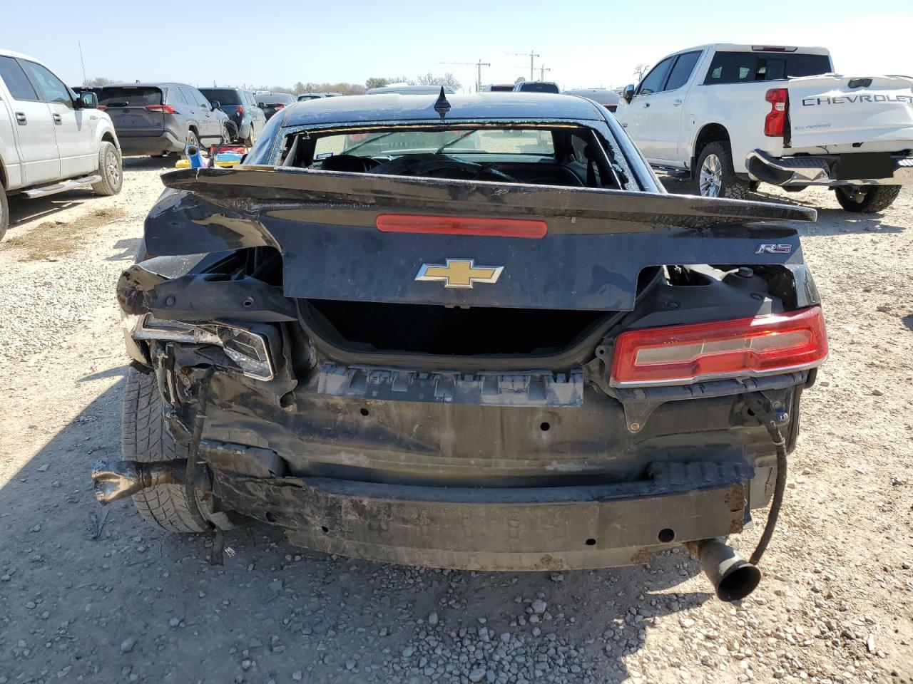 2014 Chevrolet Camaro VIN 2G1FC1E38E9209602 Copart auction photo, rear end damage thumbnail 6